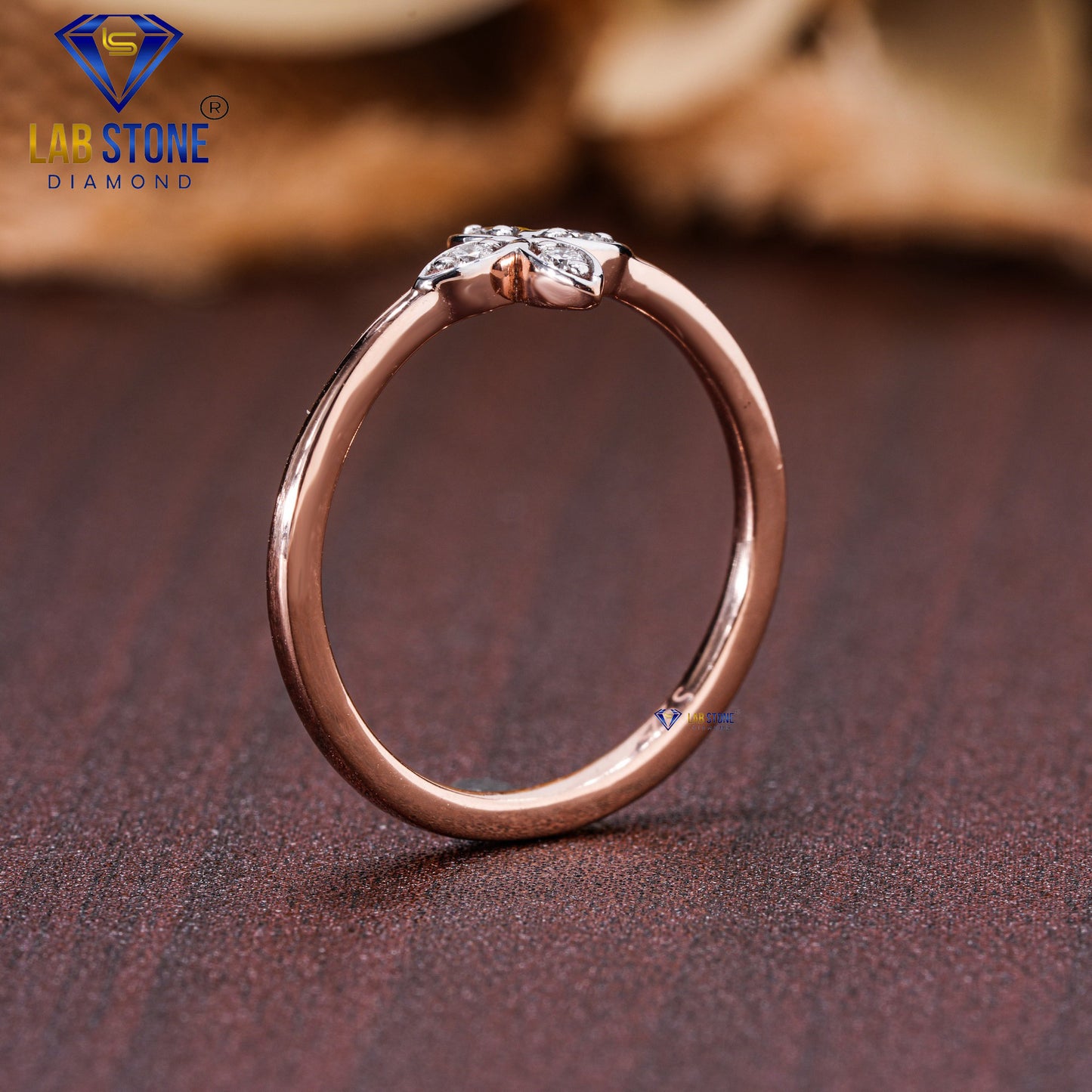 0.05 TDW Round Cut Diamond Women's Engagement Ring