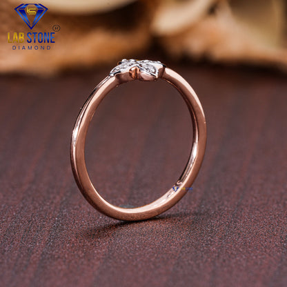 0.05 TDW Round Cut Diamond Women's Engagement Ring