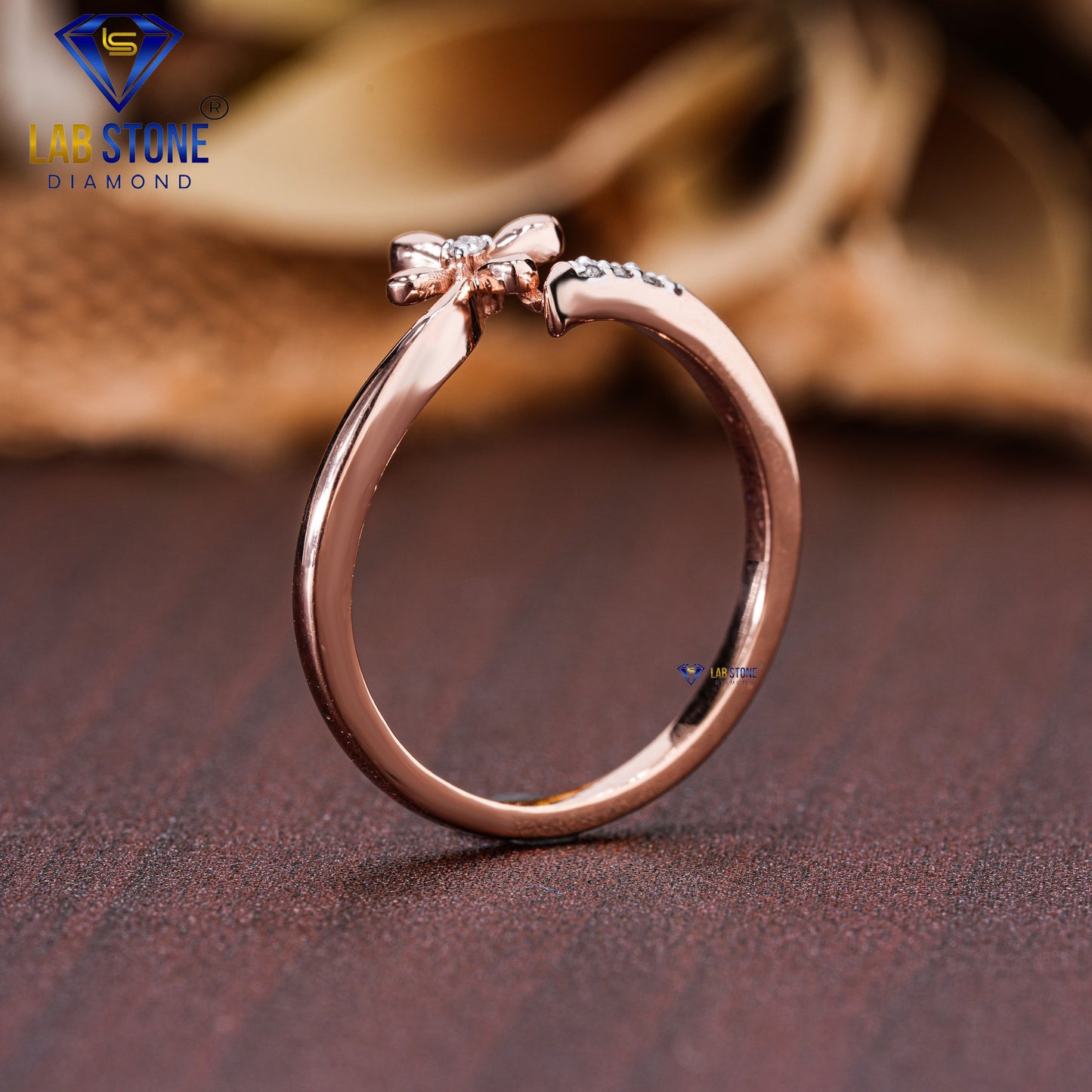 0.04 TDW Round Cut Women’s Engagement Diamond Ring