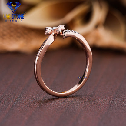 0.04 TDW Round Cut Women’s Engagement Diamond Ring