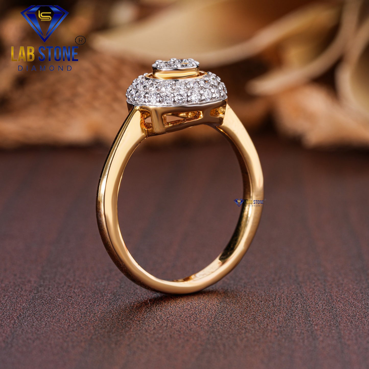 0.53 TDW Round Cut Diamond Women’s Engagement Ring