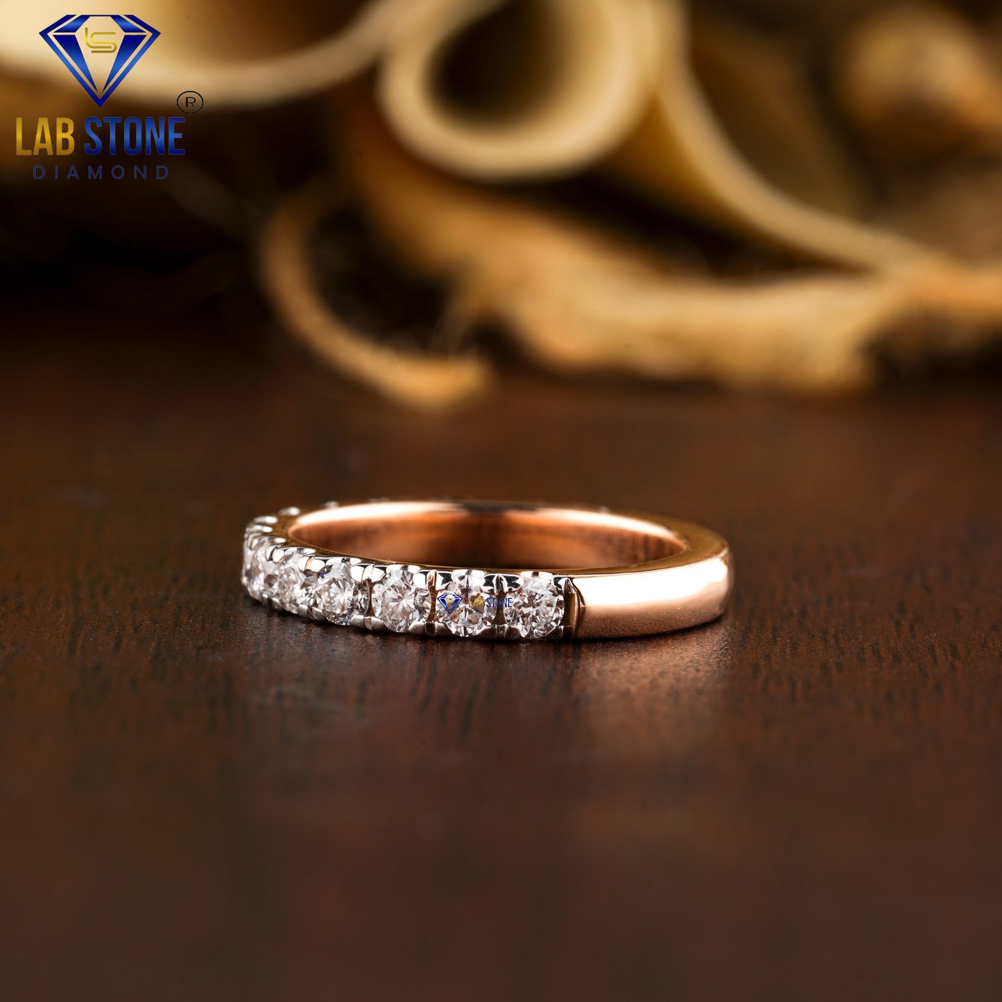 0.45 TDW Round Cut Women’s Diamond Band Ring