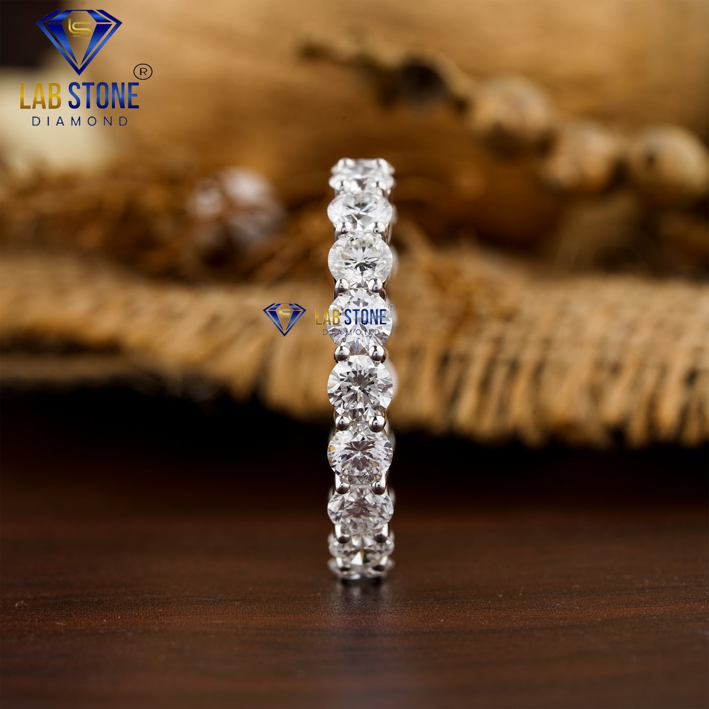 4.00 TDW Round Cut Women's Diamond Eternity Band