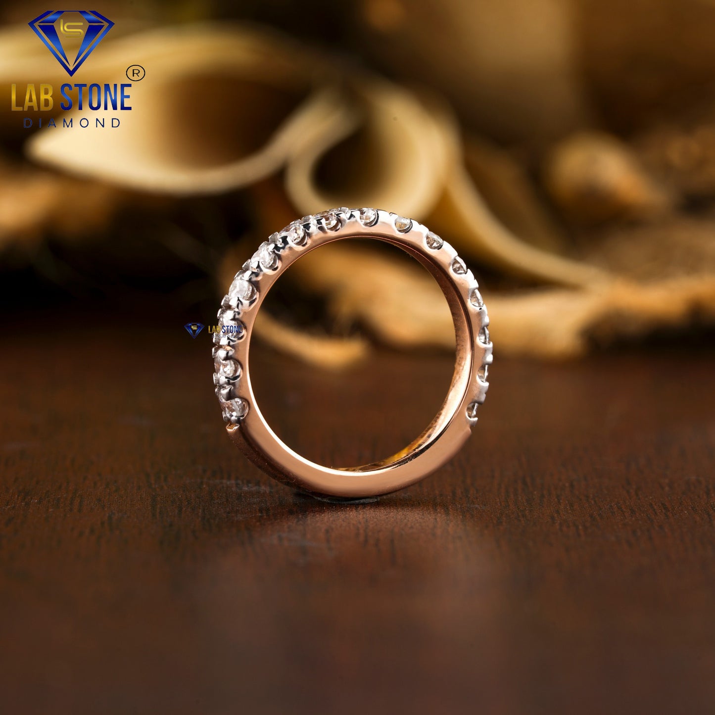 0.45 TDW Round Cut Women’s Diamond Band Ring