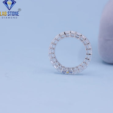 2.00 TDW Emerald Cut Diamond Eternity Band for Women