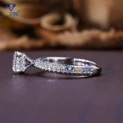 1.96 TDW Princess & Round Cut Diamond Women’s Hidden Halo Ring