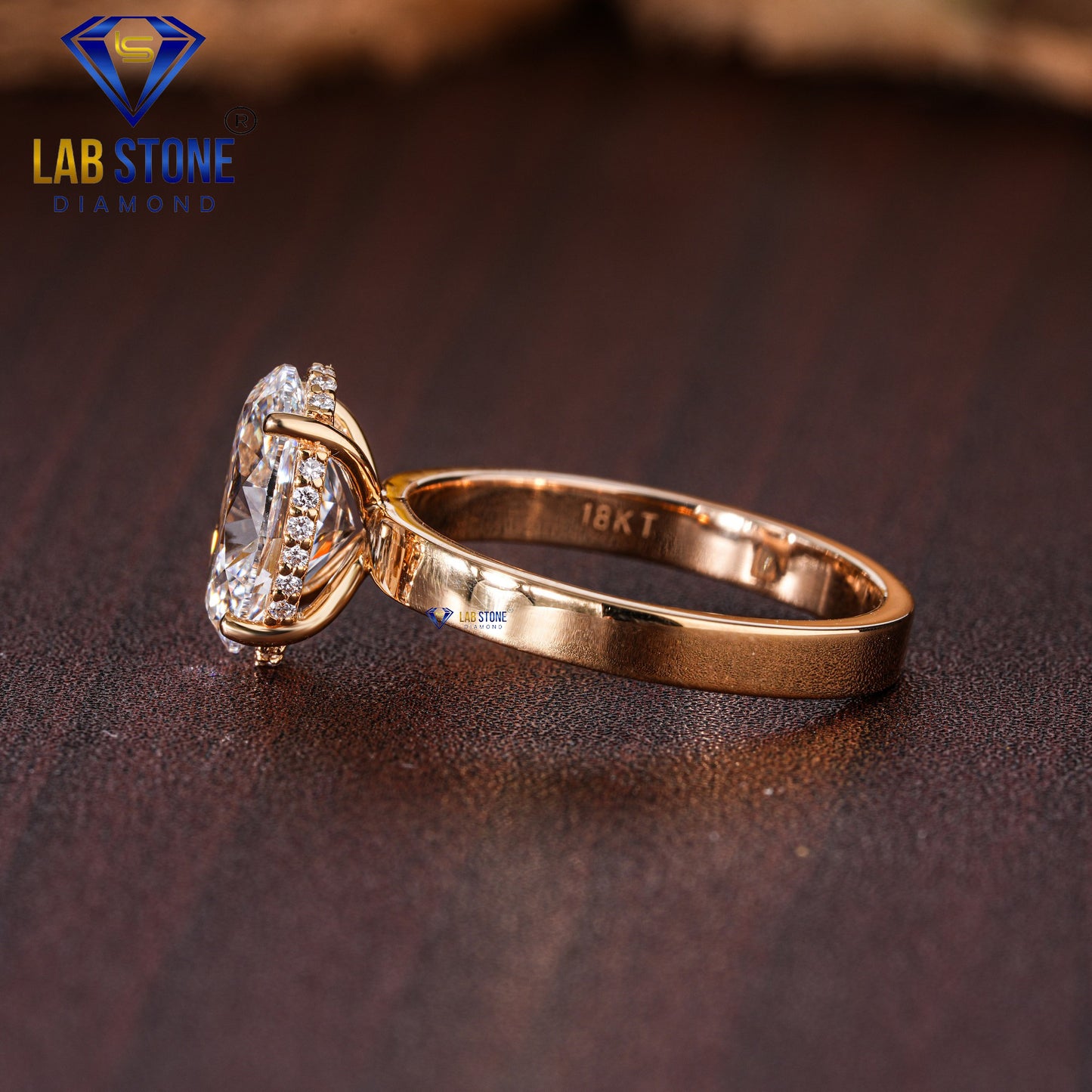 2.59 TDW Oval & Round Cut Diamond Women’s Hidden Halo Ring