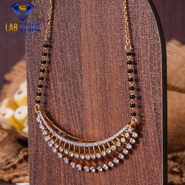 2.10 TDW Round Cut Diamond Women’s Custom Mangalsutra