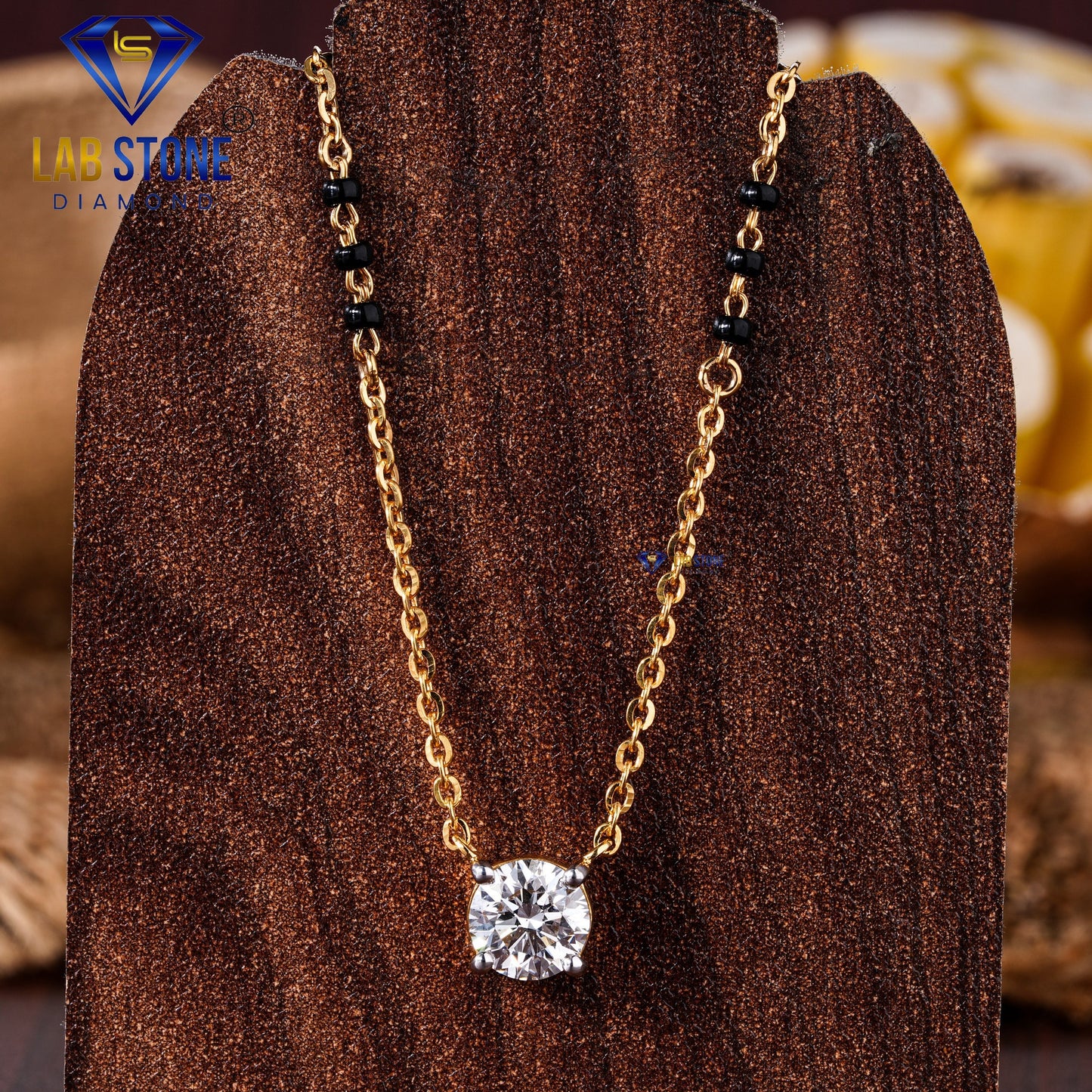 1.00 TDW Round Cut Diamond Women’s Mangalsutra