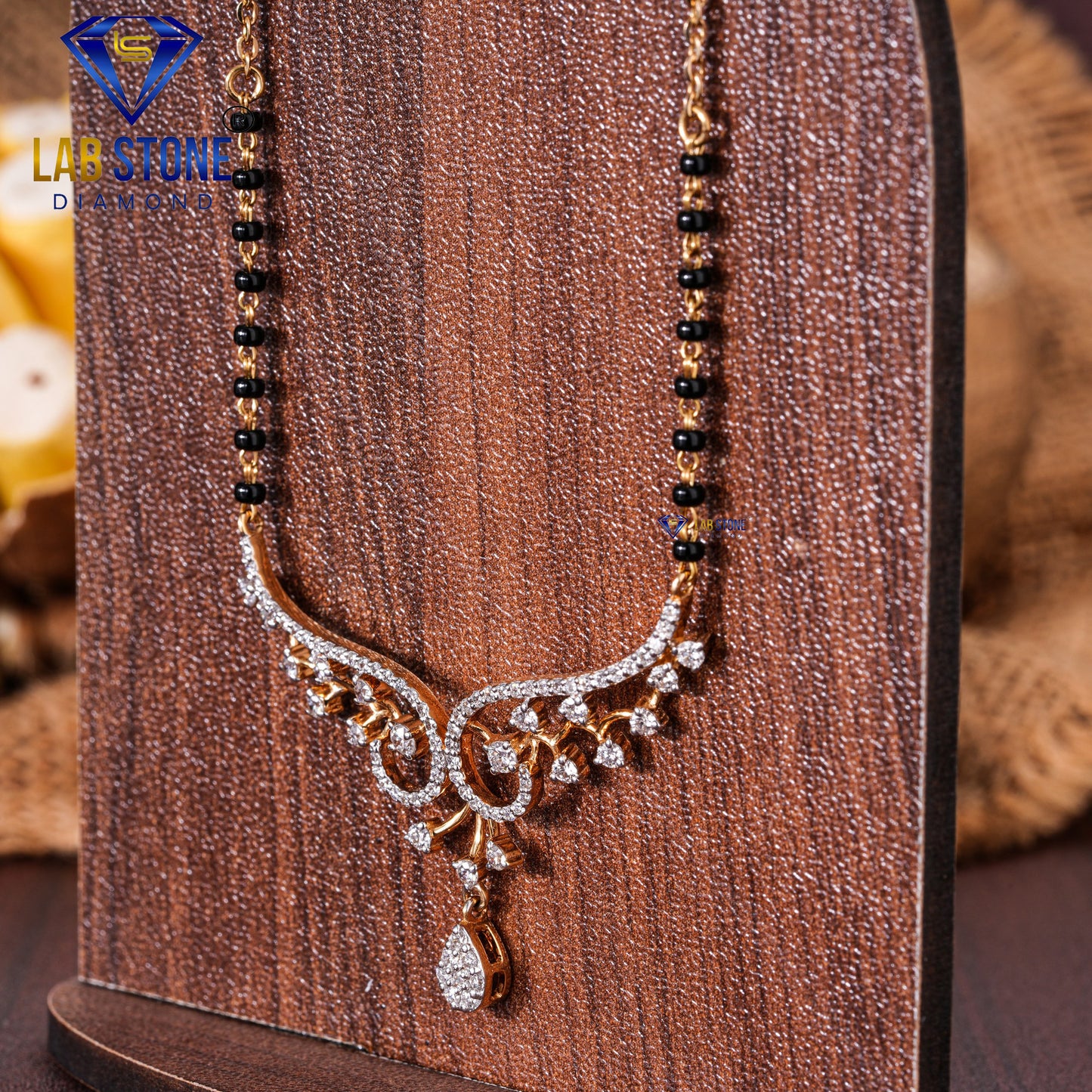 0.90 TDW Round Cut Diamond Women’s Mangalsutra