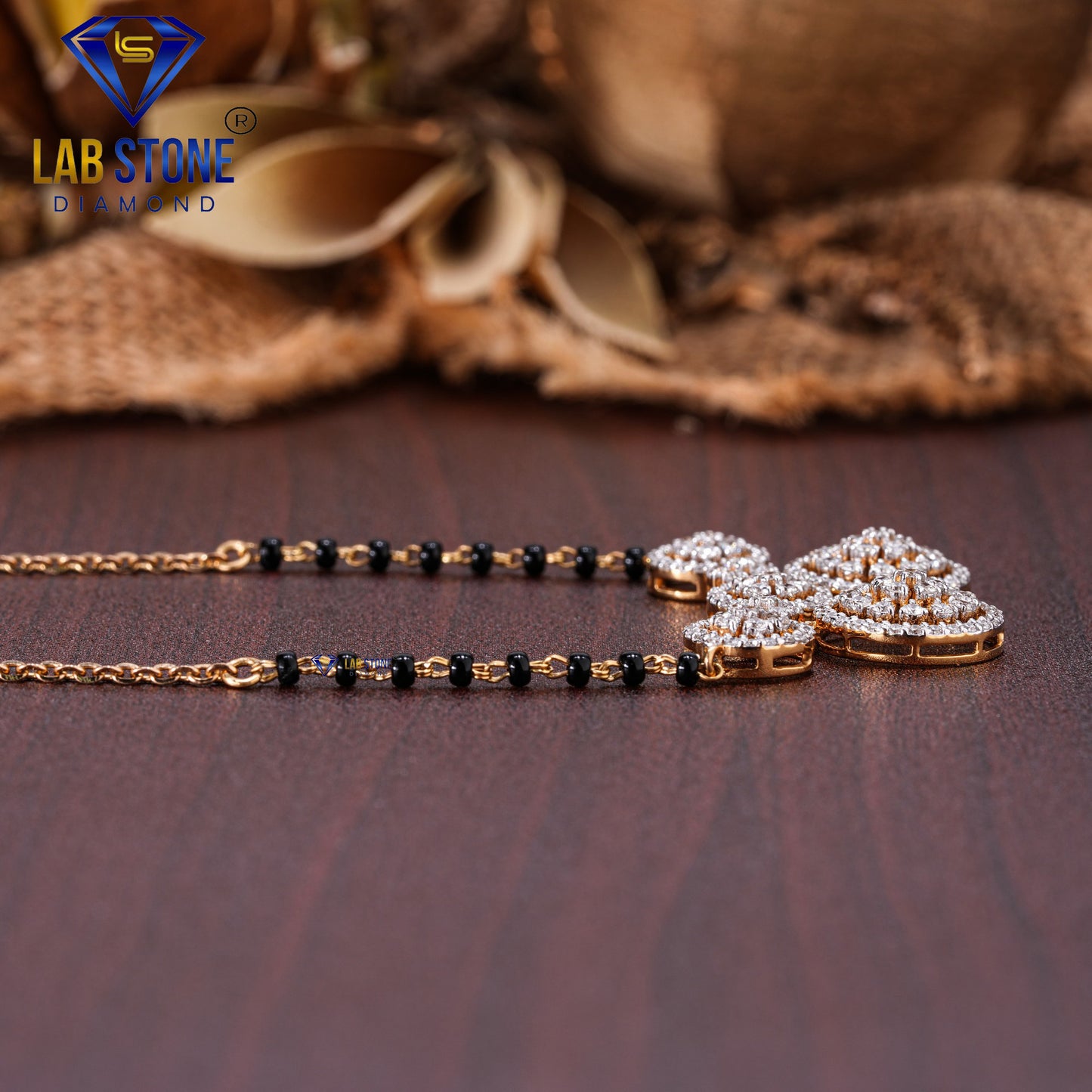 1.51 TDW Round Cut Diamond Women’s Custom Mangalsutra