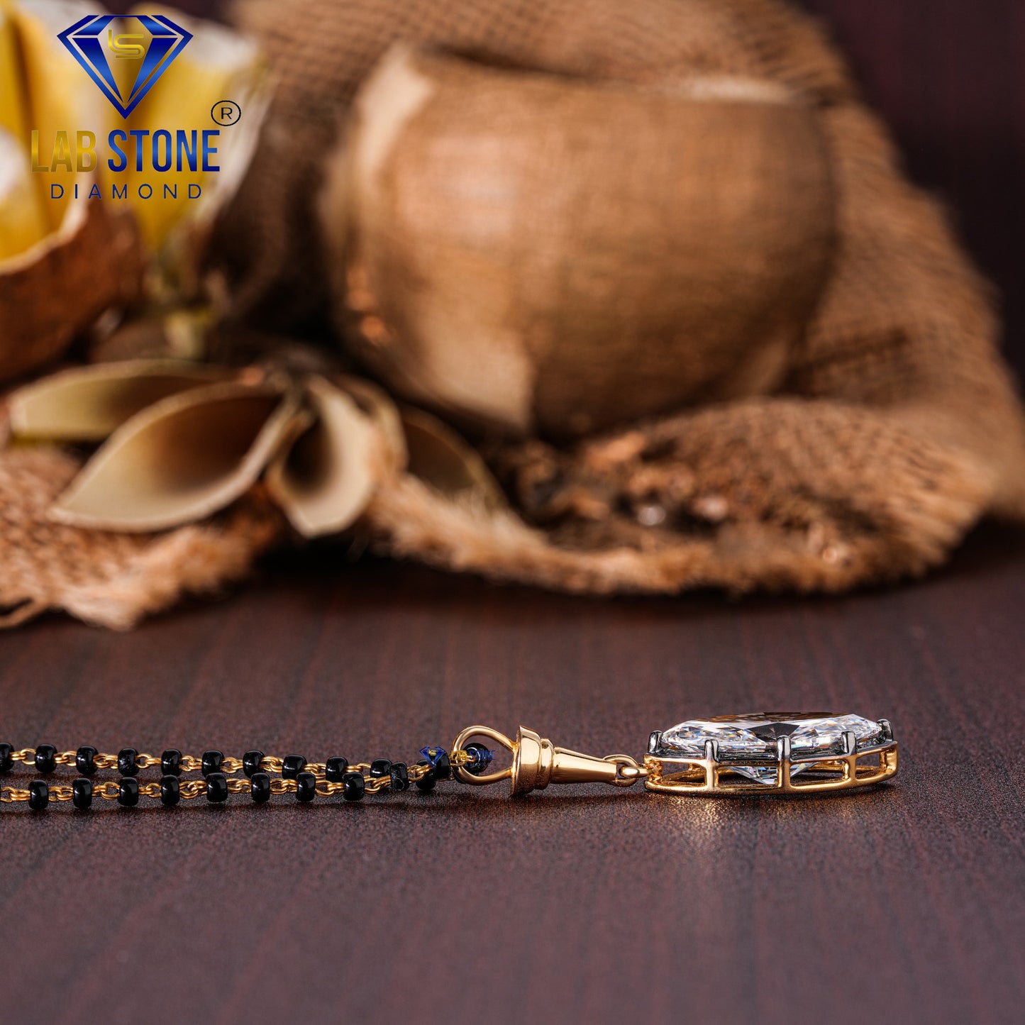 4.47 TDW Marquise Cut Diamond Women’s Mangalsutra