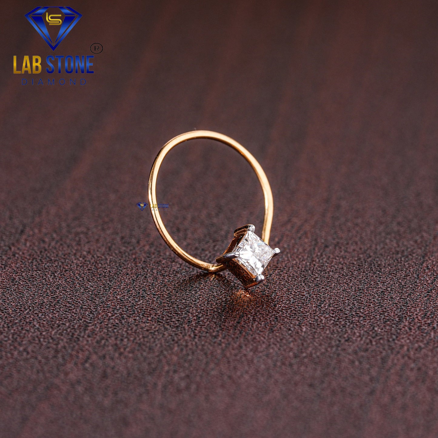 0.10ct TDW Princess Cut Diamond Nosepin