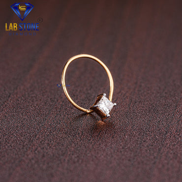 0.10ct TDW Princess Cut Diamond Nosepin