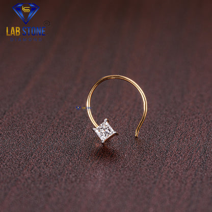 0.10ct TDW Princess Cut Diamond Nosepin