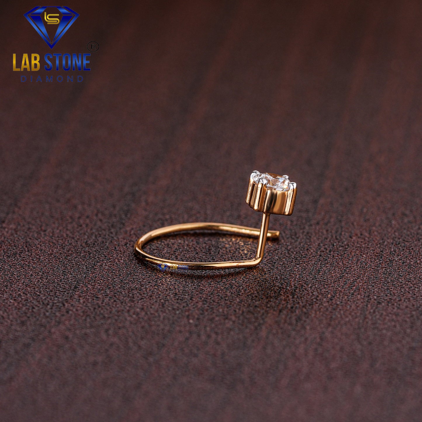0.19ct TDW Round Cut Diamond Nosepin