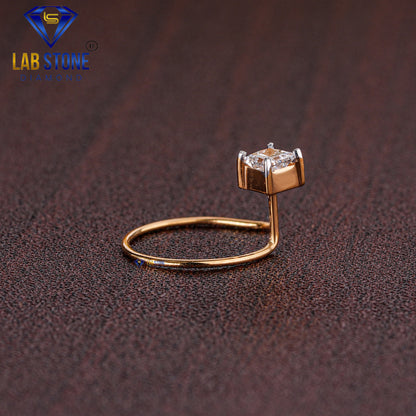 0.10ct TDW Princess Cut Diamond Nosepin