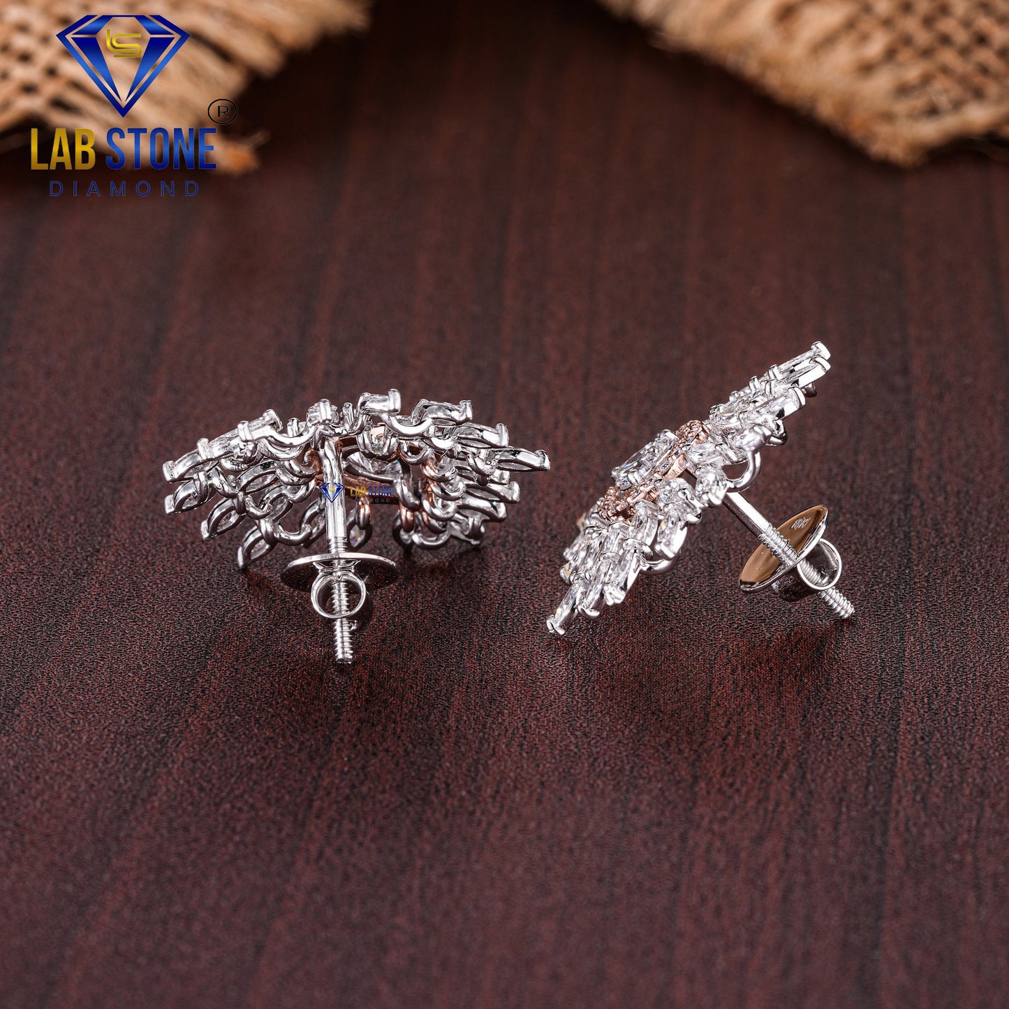 5.63 TDW Marquise, Round & Pear Cut Diamond Pendant & Earring