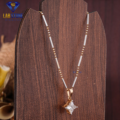 5.00 TDW Custom Cut Diamond Pendant & Earring