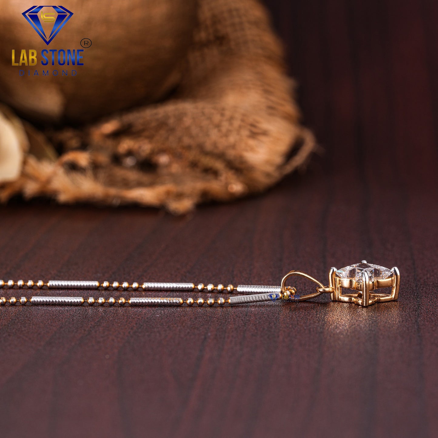 5.00 TDW Custom Cut Diamond Pendant & Earring