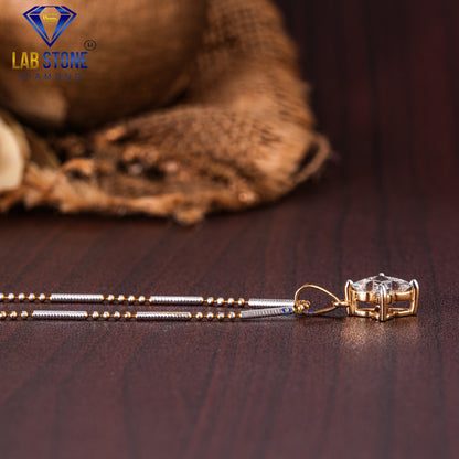 5.00 TDW Custom Cut Diamond Pendant & Earring