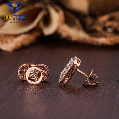 1.15 TDW Round Cut Diamond Pendant & Earring