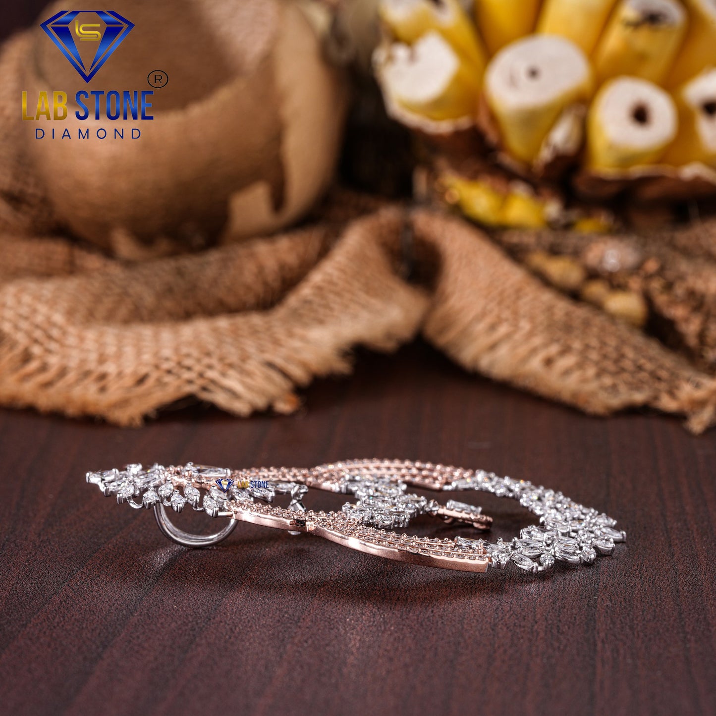 5.63 TDW Marquise, Round & Pear Cut Diamond Pendant & Earring