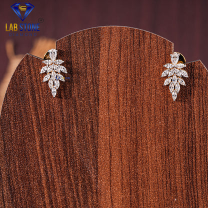 4.08 TDW Pear, Marquise & Round Cut Diamond Pendant & Earring