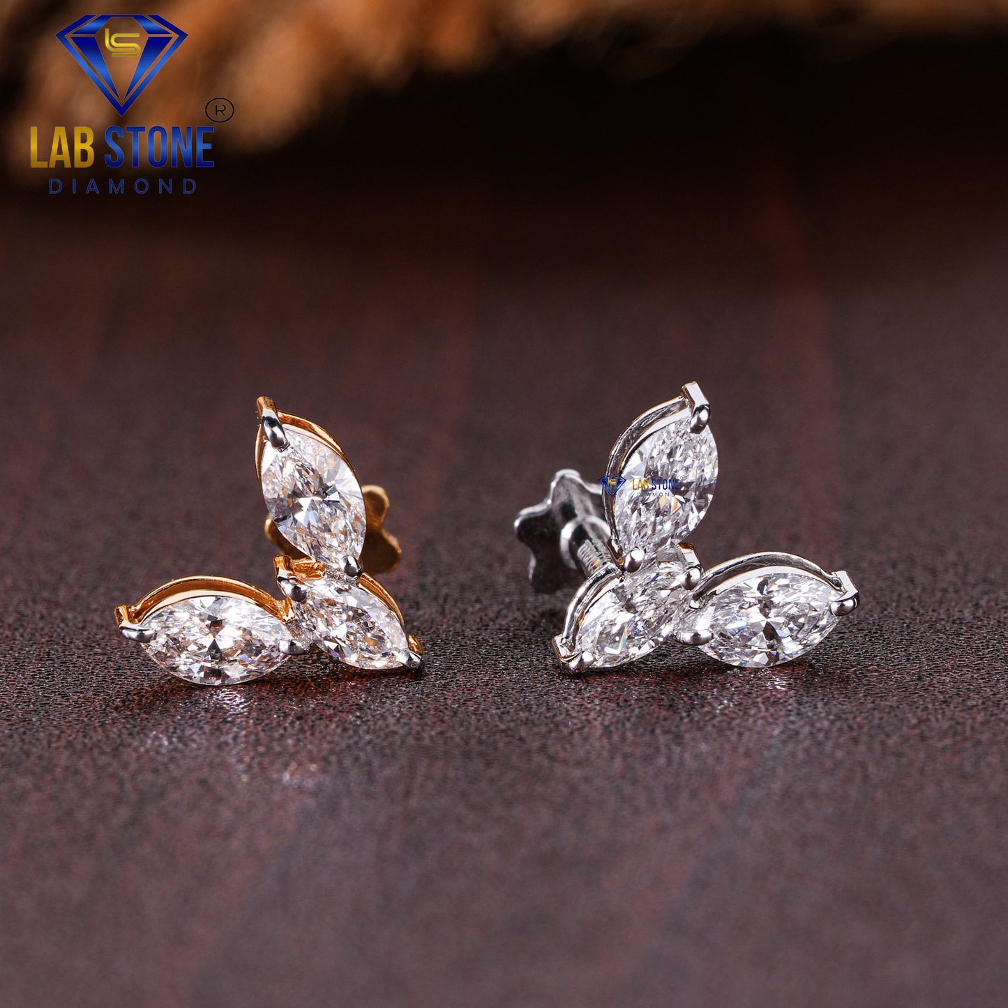 0.52 TDW Marquise Cut Diamond Piercing