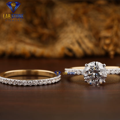 2.06 TDW Round Cut Diamond Women’s Engagement Ring