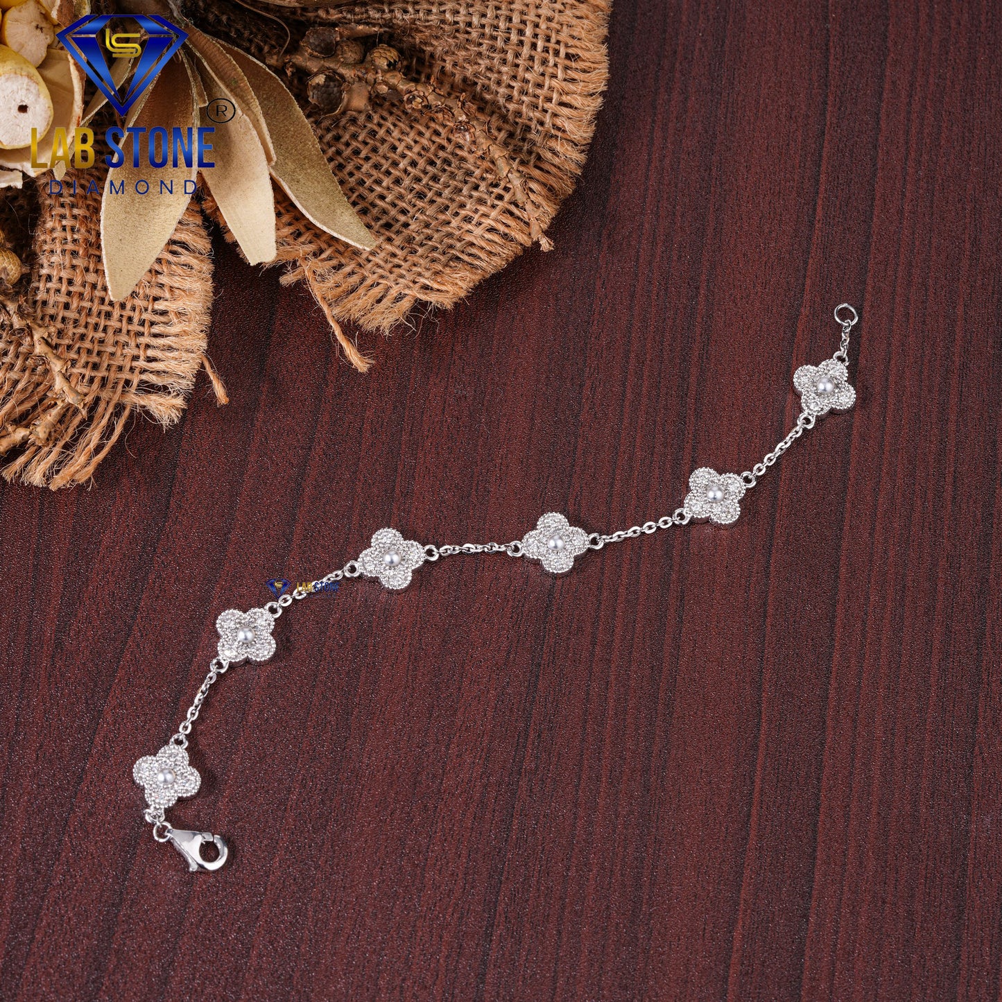 2.97 TDW Round Cut Diamond Slider Bracelet