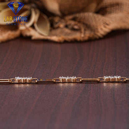 1.33 TDW Round Diamond Slider Bracelet