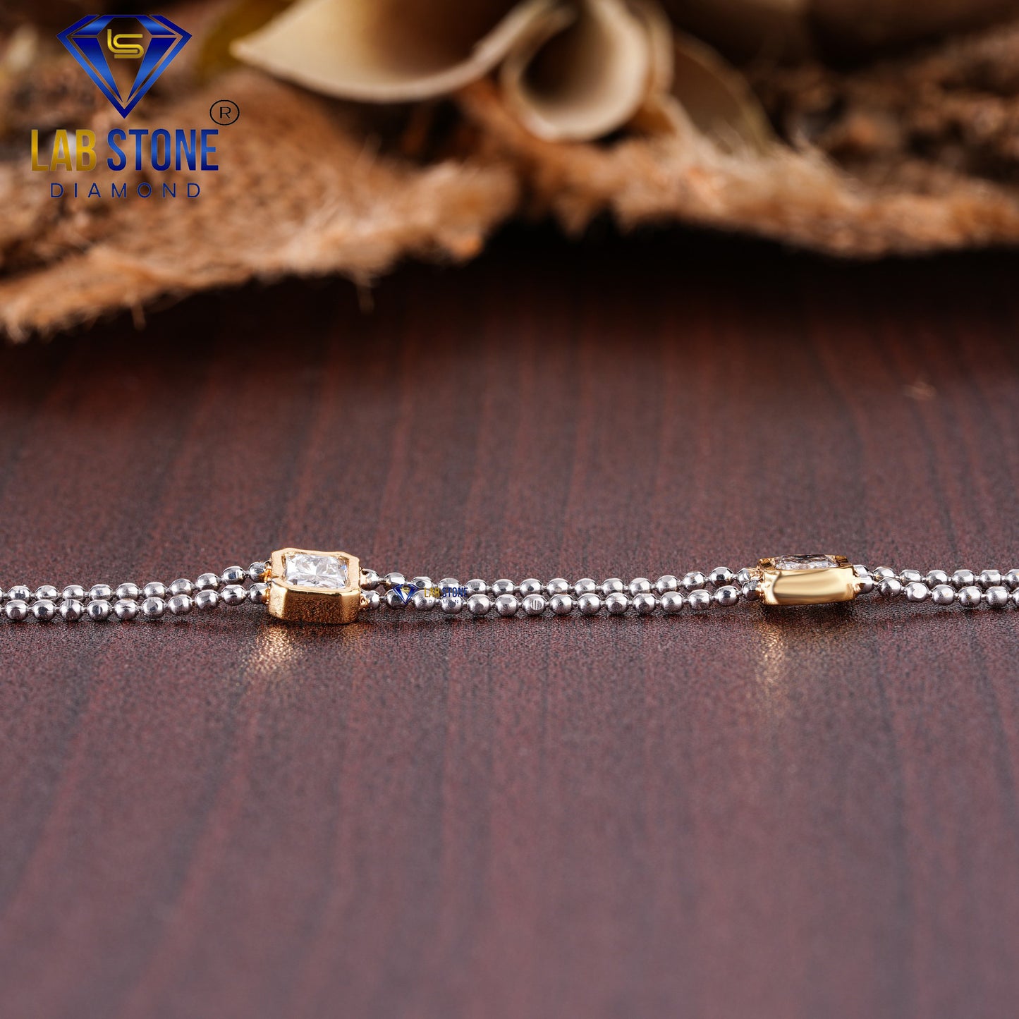 2.50 TDW Radiant Cut Diamond Slider Bracelet
