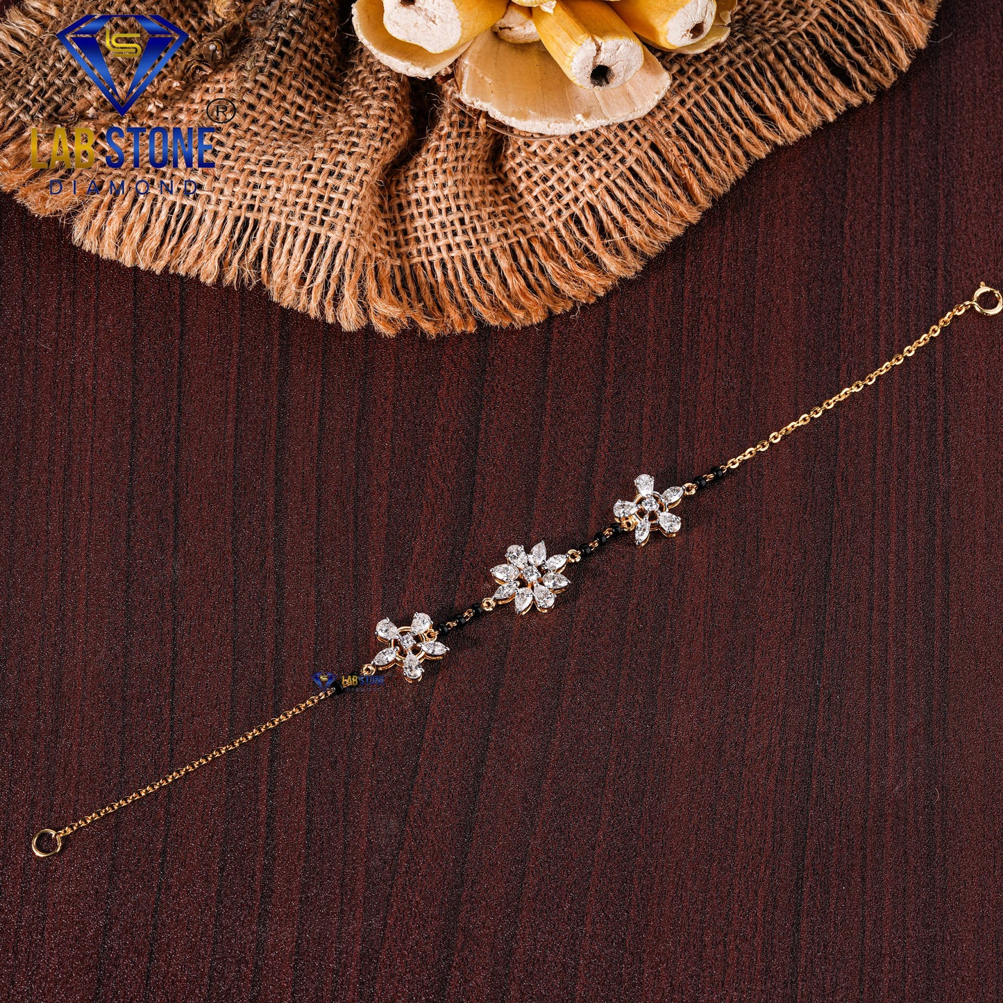 1.49 TDW Marquise, Pear & Round Cut Diamond Slider Bracelet