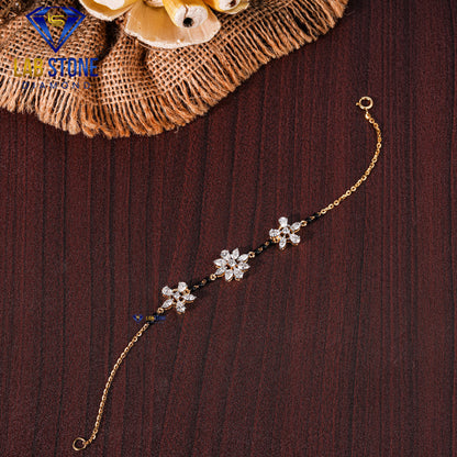 1.49 TDW Marquise, Pear & Round Cut Diamond Slider Bracelet