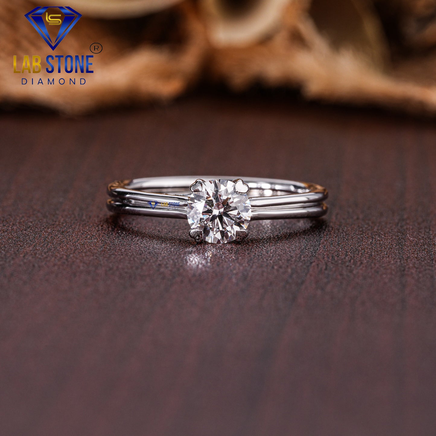 0.63 TDW Round Cut Diamond Women’s Solitaire Ring