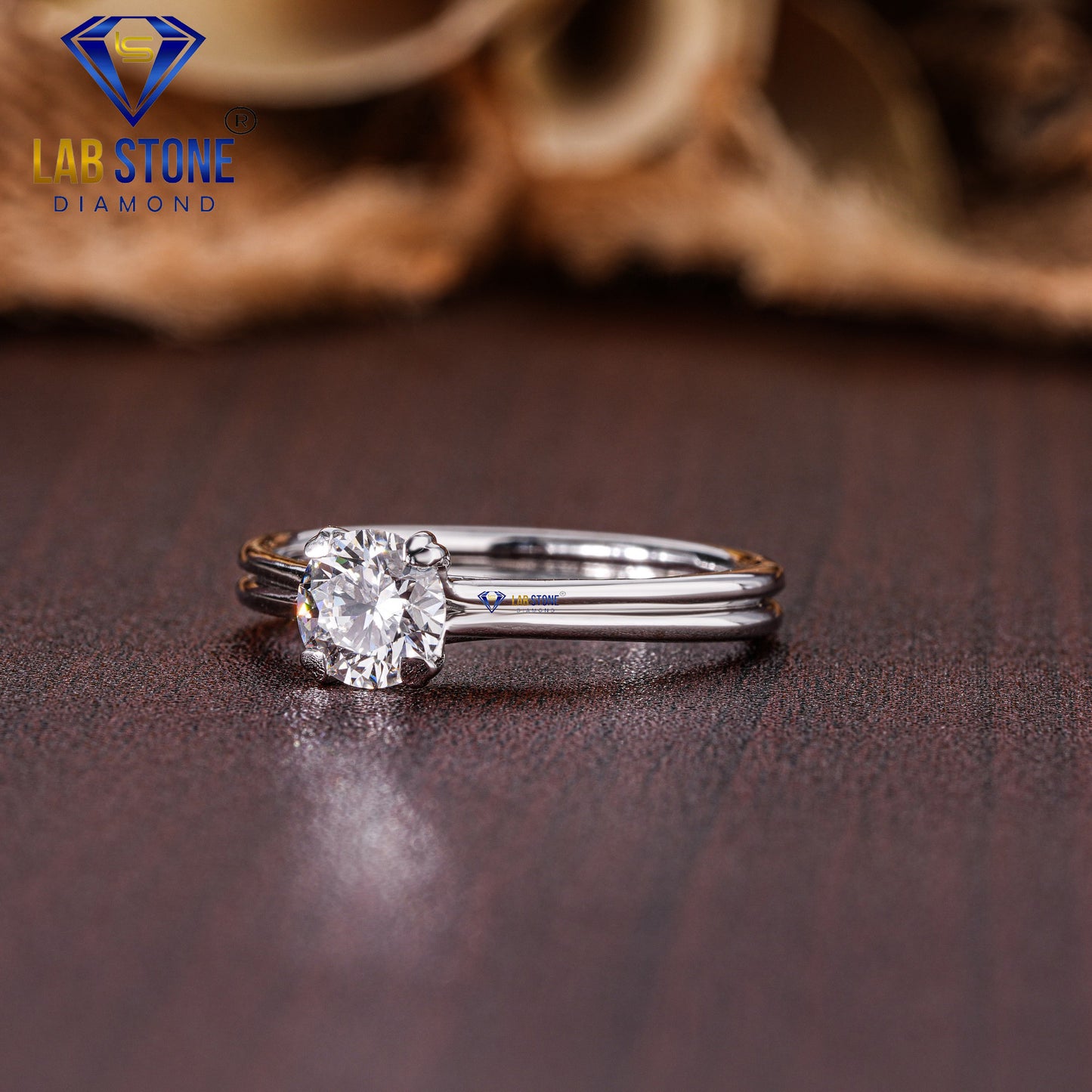 0.63 TDW Round Cut Diamond Women’s Solitaire Ring