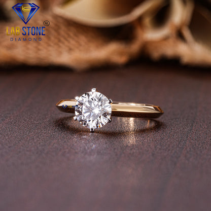 1.25 TDW Round Cut Diamond Women’s Solitaire Ring