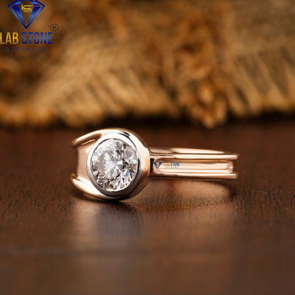 0.82 TDW Round Cut Daimond Women’s Solitaire  Ring