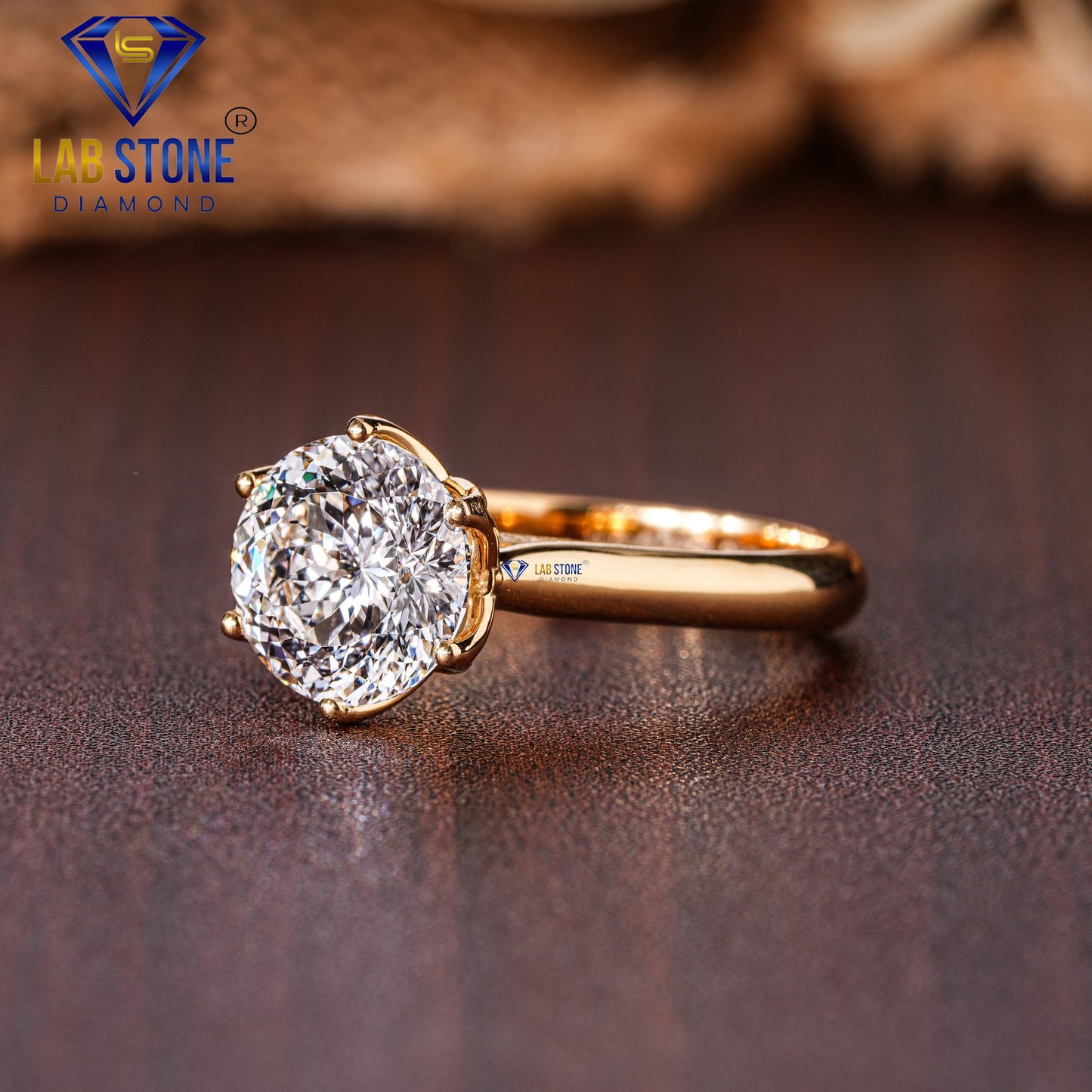 3.00 TDW Portuguese Cut Women’s Solitaire Diamond Ring