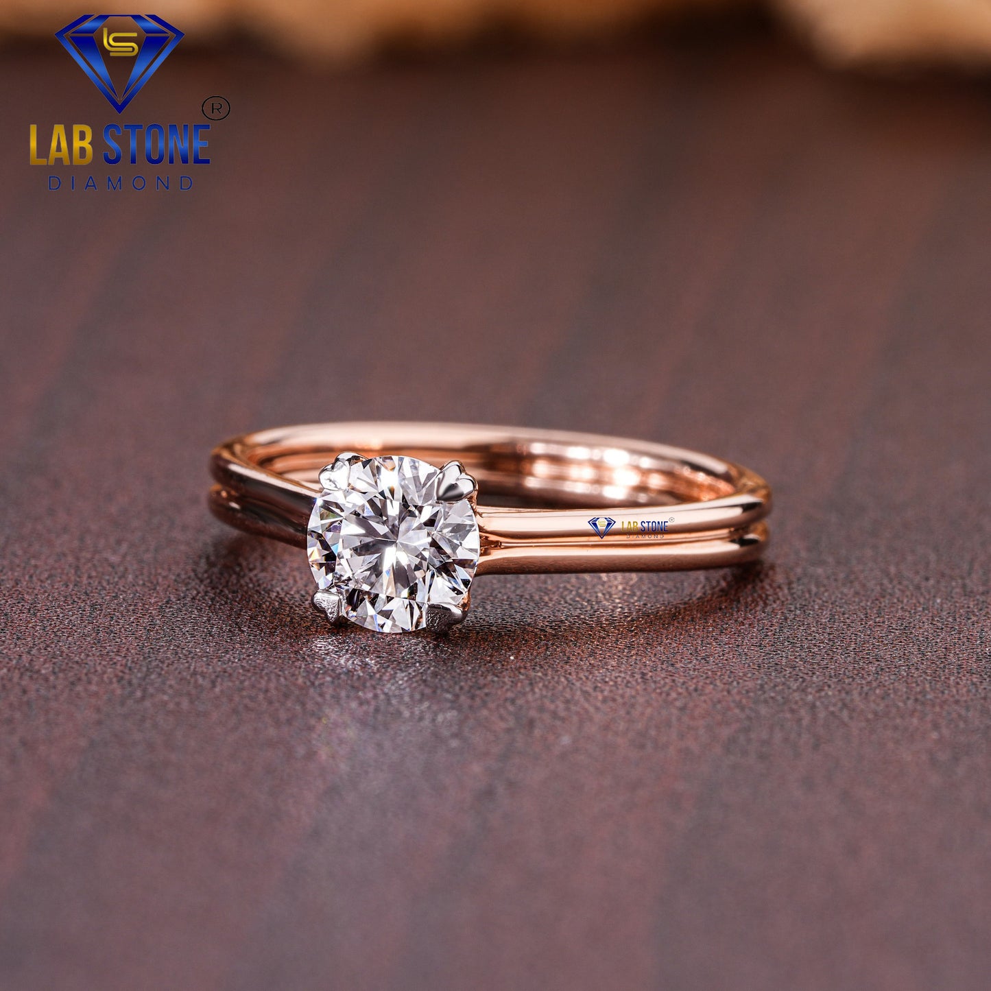 Round Cut Diamond Solitaire Ring 0.80 TDW