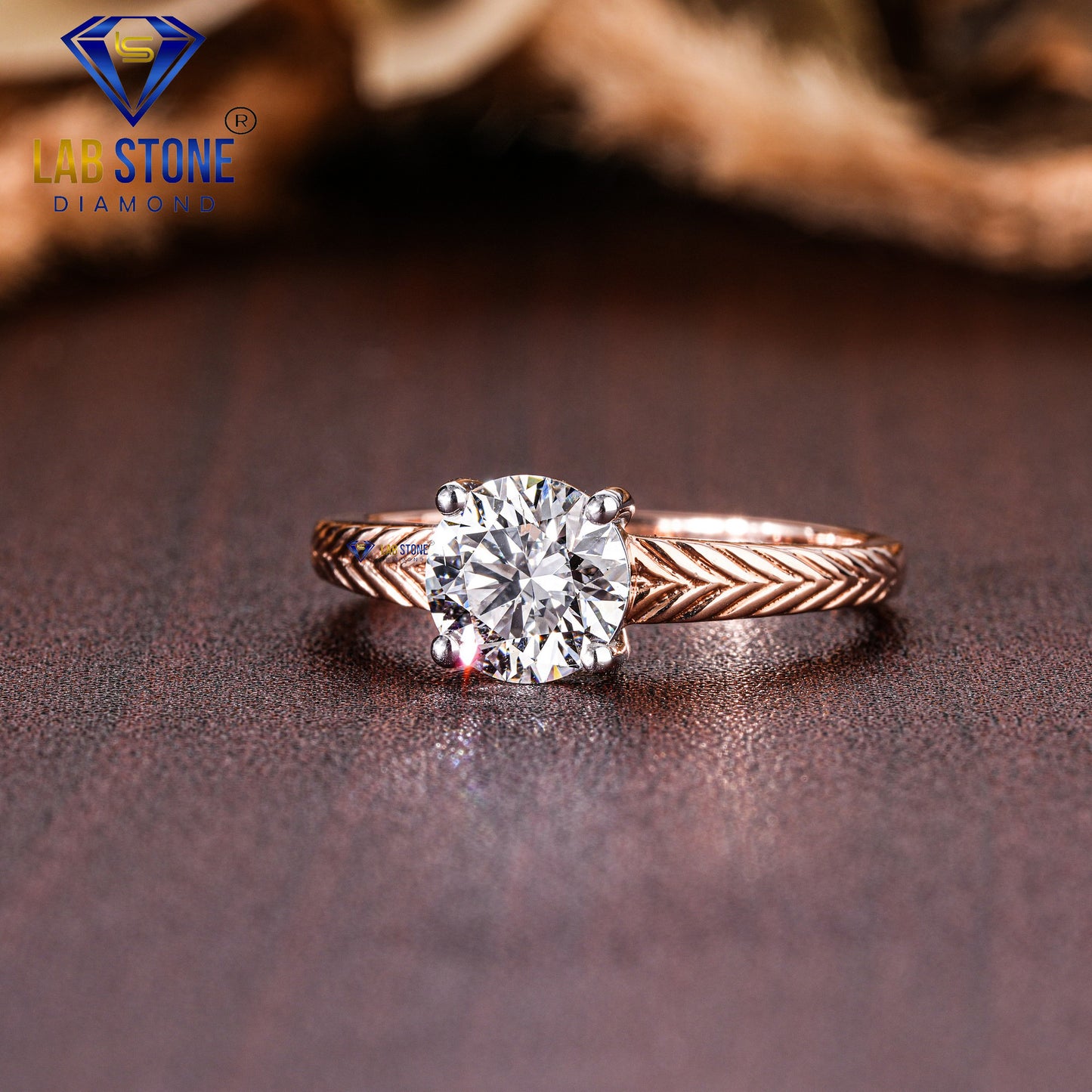 3.54 TDW Round Cut Diamond Women’s Solitaire Ring