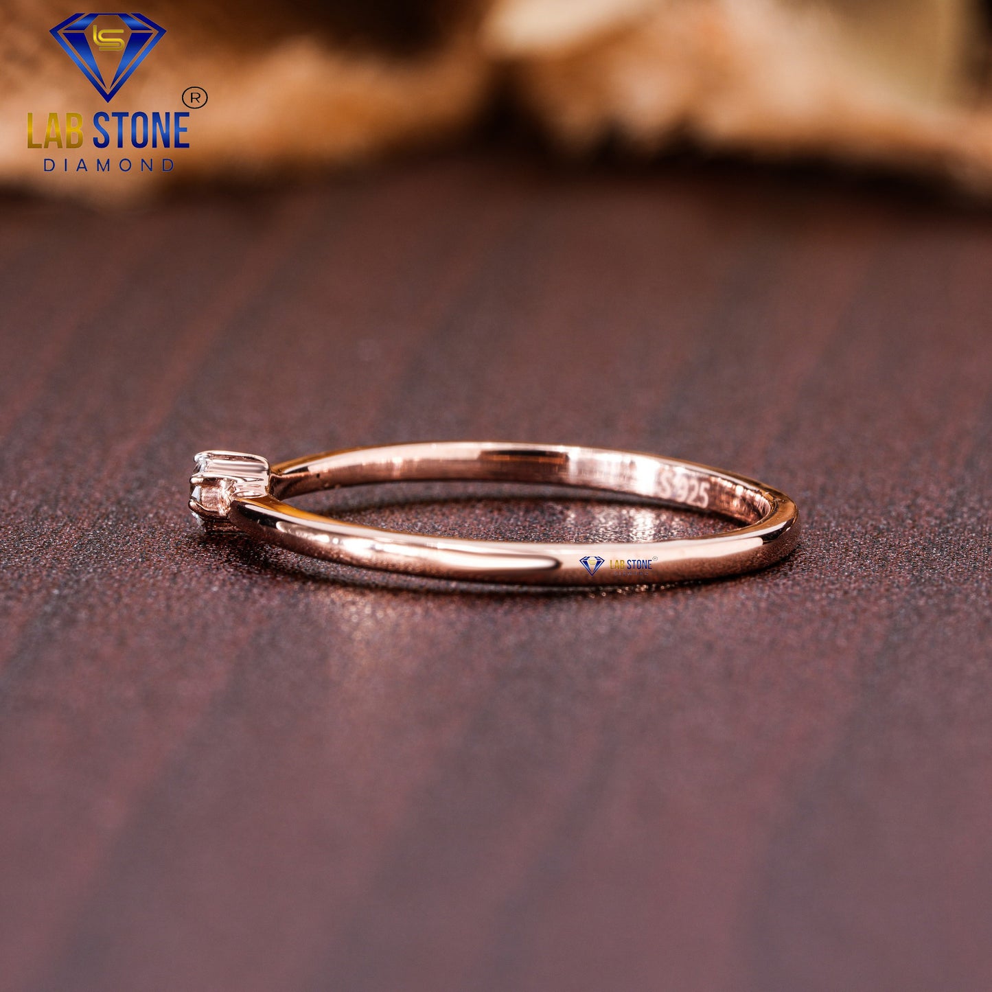 0.05 TDW Round Cut Diamond Women’s Solitaire Ring