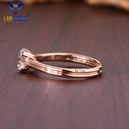 Round Cut Diamond Solitaire Ring 0.80 TDW