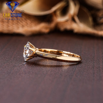 1.25 TDW Round Cut Diamond Women’s Solitaire Ring