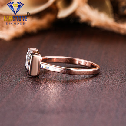 2.42 TDW Radiant Cut Diamond Women's Solitaire Ring