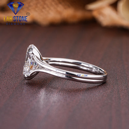 4.47 TDW Oval Cut Women’s Solitaire Diamond Ring