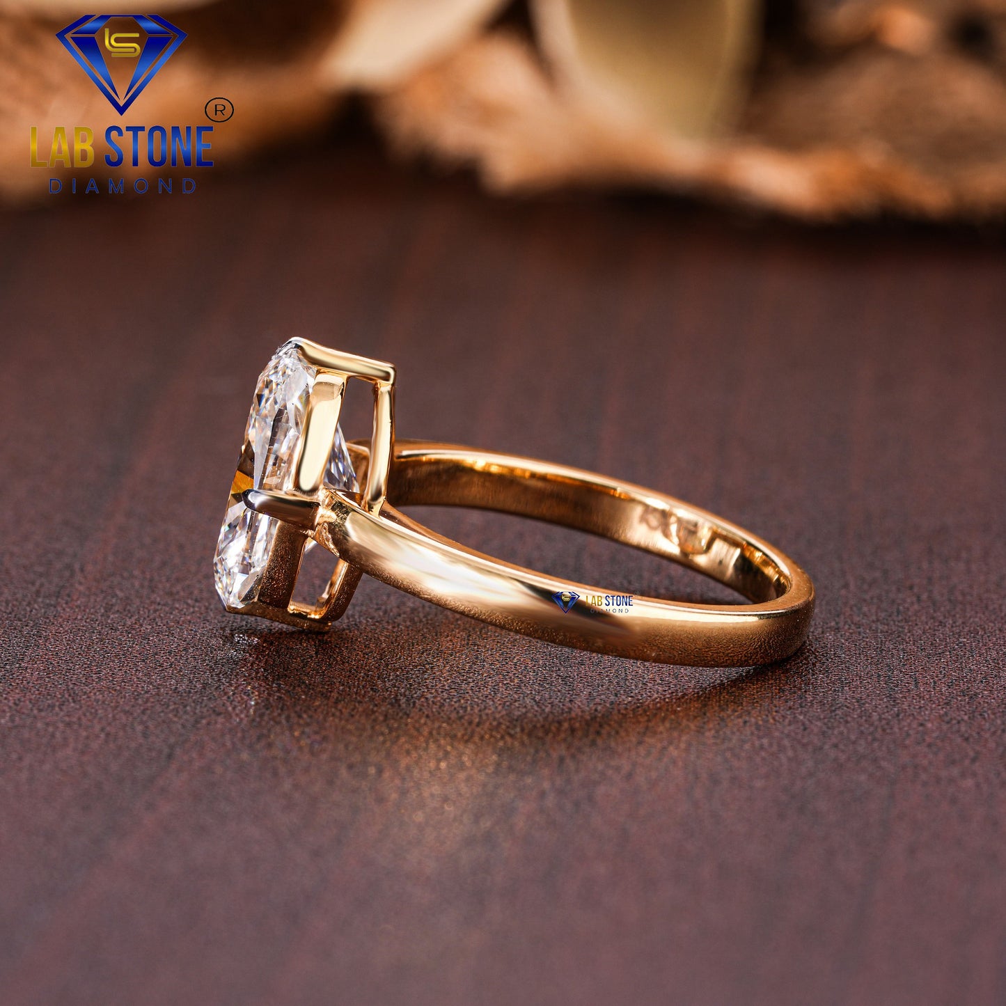 4.08 TDW Cushion cut Diamond Women’s Solitaire Ring