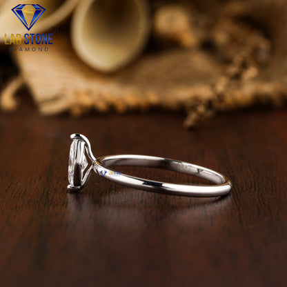 0.30 TDW Marquise Cut Women’s Solitaire Diamond Ring