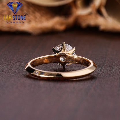 1.25 TDW Round Cut Diamond Women’s Solitaire Ring